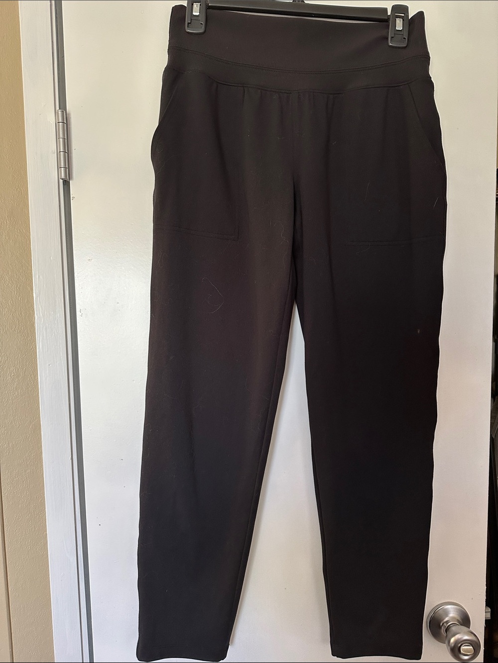 STYLUS Black Women's Track Pants with Front Pockets